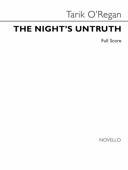 The Night's Untruth for SATB, Brass Ensemble, Piano Accompaniment Full Score 銅管樂器 伴奏 | 小雅音樂 Hsiaoya Music
