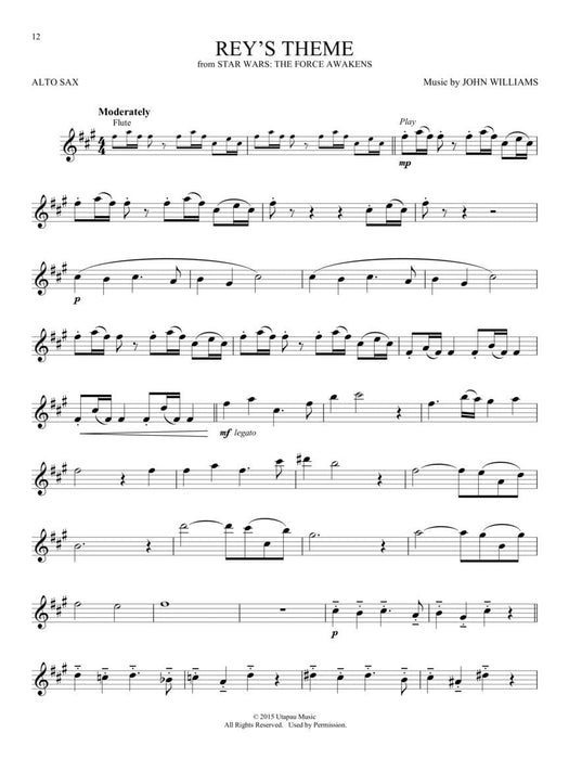 Movie and TV Music for Alto Sax Instrumental Play-Along® Series 中音薩氏管 | 小雅音樂 Hsiaoya Music