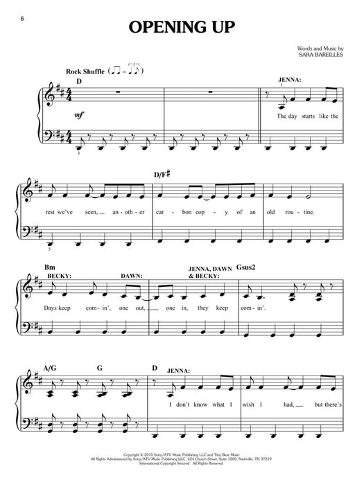 Waitress - Easy Piano Selections The Irresistible New Broadway Musical 鋼琴 百老匯 | 小雅音樂 Hsiaoya Music