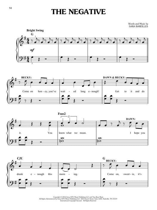 Waitress - Easy Piano Selections The Irresistible New Broadway Musical 鋼琴 百老匯 | 小雅音樂 Hsiaoya Music