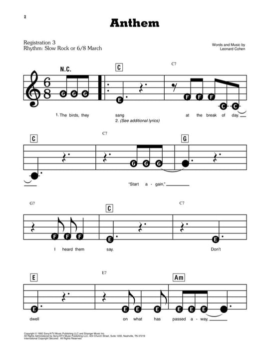 Leonard Cohen E-Z Play Today #86 | 小雅音樂 Hsiaoya Music