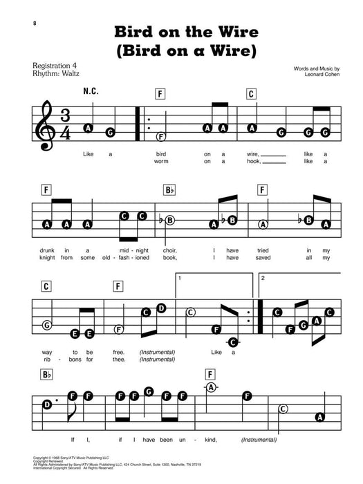 Leonard Cohen E-Z Play Today #86 | 小雅音樂 Hsiaoya Music