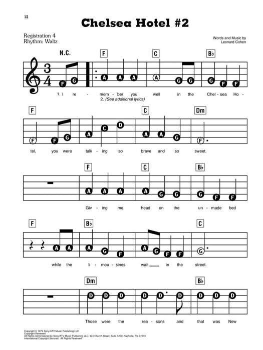 Leonard Cohen E-Z Play Today #86 | 小雅音樂 Hsiaoya Music