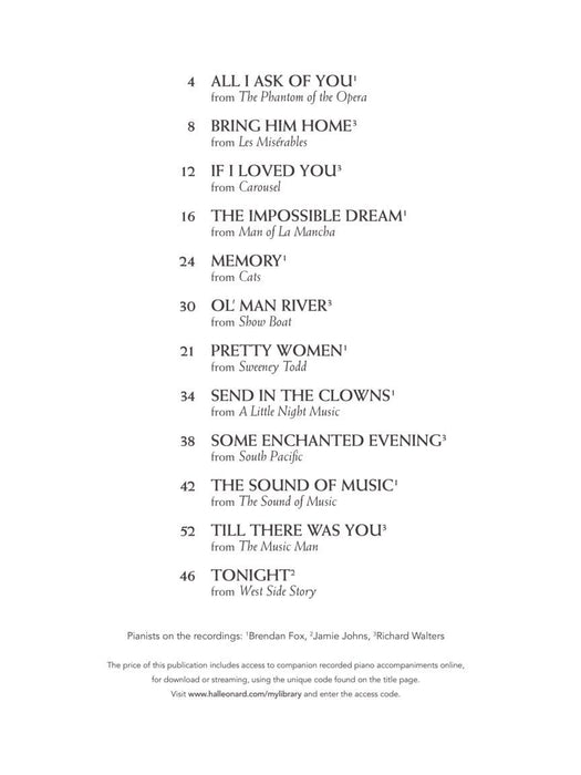 Broadway Songs for Classical Players - Trumpet and Piano With online audio of piano accompaniments 百老匯 古典 小號 鋼琴 伴奏 | 小雅音樂 Hsiaoya Music