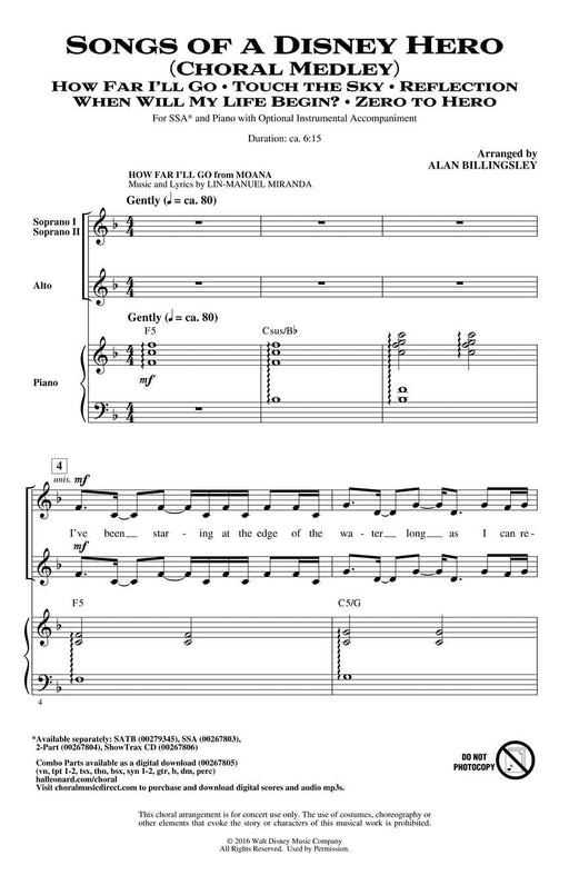 Songs of a Disney Hero (Choral Medley) 合唱 組合曲 | 小雅音樂 Hsiaoya Music