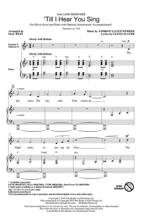 Till I Hear You Sing | 小雅音樂 Hsiaoya Music