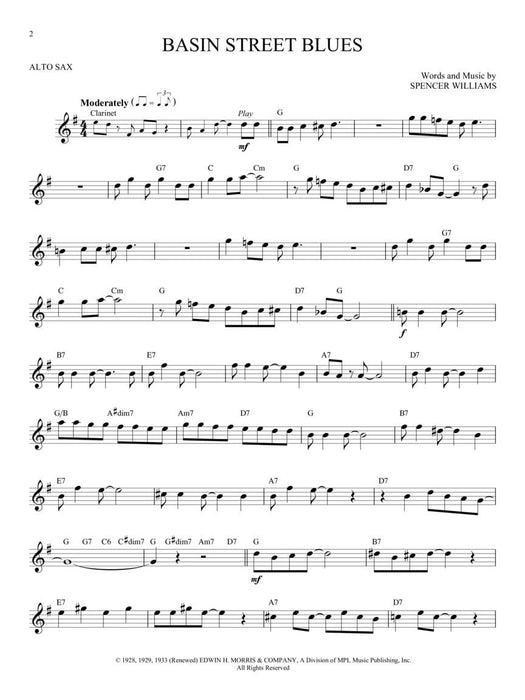 Dixieland Favorites Alto Sax 迪克西蘭爵士樂 中音薩氏管 | 小雅音樂 Hsiaoya Music