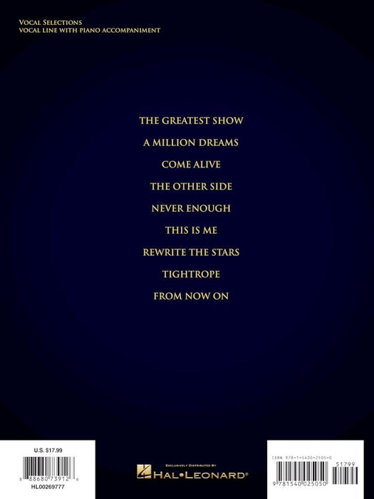 The Greatest Showman - Vocal Selections Vocal Line with Piano Accompaniment 鋼琴 伴奏 | 小雅音樂 Hsiaoya Music