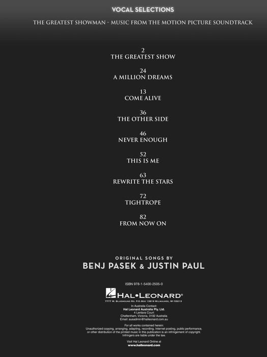 The Greatest Showman - Vocal Selections Vocal Line with Piano Accompaniment 鋼琴 伴奏 | 小雅音樂 Hsiaoya Music