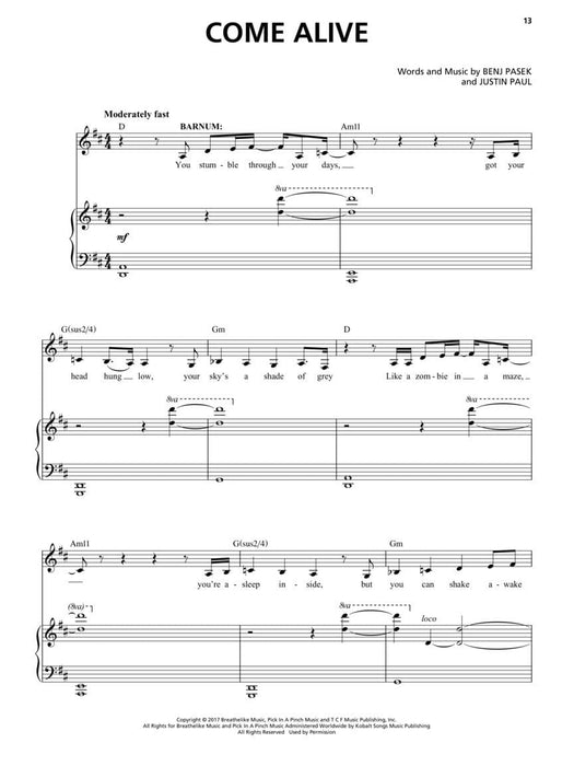 The Greatest Showman - Vocal Selections Vocal Line with Piano Accompaniment 鋼琴 伴奏 | 小雅音樂 Hsiaoya Music