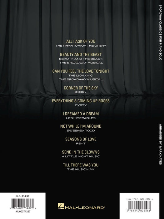 Broadway Classics for Piano Solo 百老匯 鋼琴 獨奏 | 小雅音樂 Hsiaoya Music