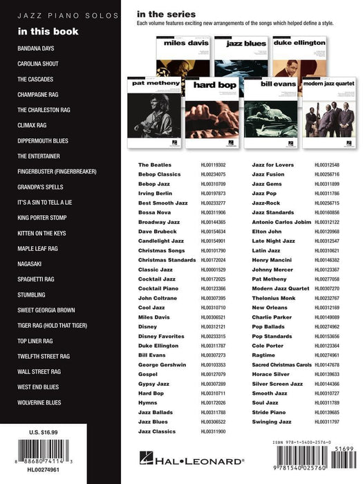 Ragtime Jazz Piano Solos Series Volume 55 繁音拍子 鋼琴 獨奏 | 小雅音樂 Hsiaoya Music