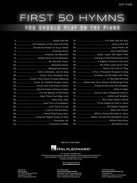 First 50 Hymns You Should Play on Piano 鋼琴 | 小雅音樂 Hsiaoya Music