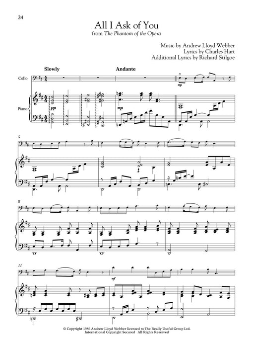Andrew Lloyd Webber for Classical Players - Cello and Piano With online audio of piano accompaniments 古典 大提琴 鋼琴 伴奏 | 小雅音樂 Hsiaoya Music