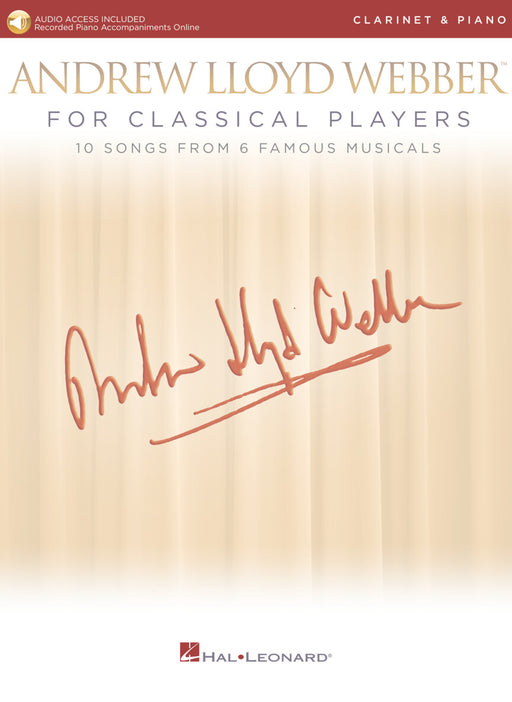 Andrew Lloyd Webber for Classical Players - Clarinet and Piano With online audio of piano accompaniments 古典 豎笛 鋼琴 伴奏 | 小雅音樂 Hsiaoya Music