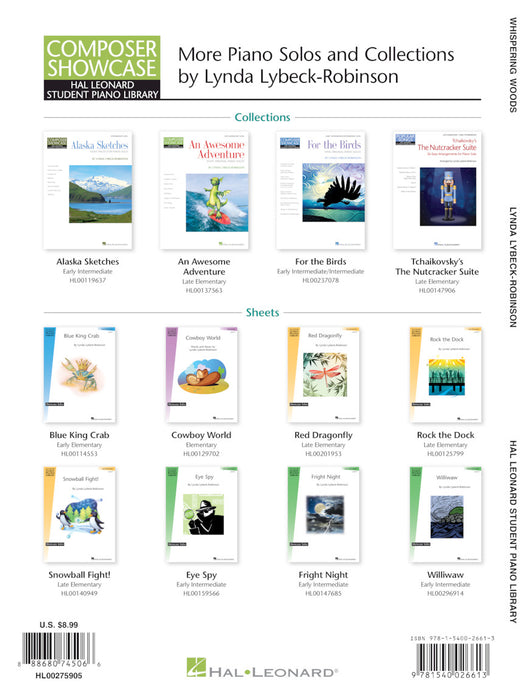 Whispering Woods 9 Piano Solos with Optional Teacher Duets Composer Showcase Serie 鋼琴 獨奏 二重奏 作曲家 | 小雅音樂 Hsiaoya Music