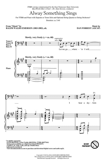 Alway Something Sings Henry Leck Creating Artistry Choral Series 合唱 | 小雅音樂 Hsiaoya Music