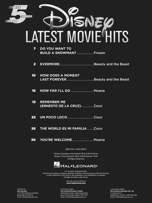 Disney Latest Movie Hits | 小雅音樂 Hsiaoya Music