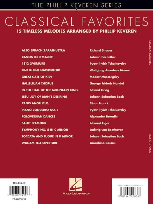 Classical Favorites arr. Phillip Keveren The Phillip Keveren Series Big-Note Piano 古典 音符鋼琴 | 小雅音樂 Hsiaoya Music