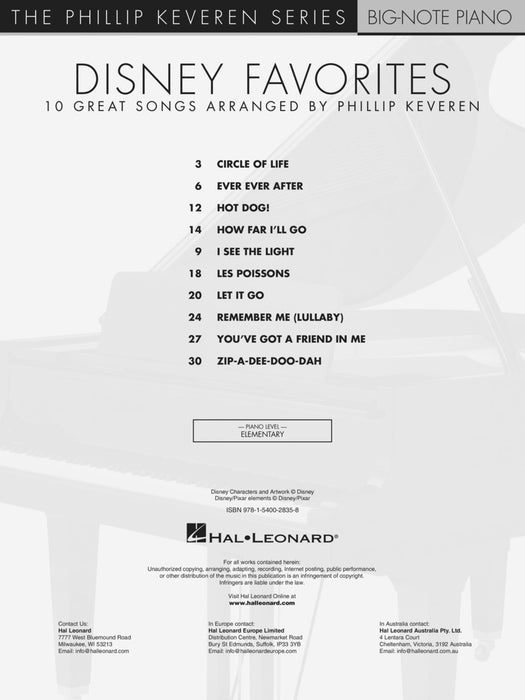 Disney Favorites The Phillip Keveren Series | 小雅音樂 Hsiaoya Music