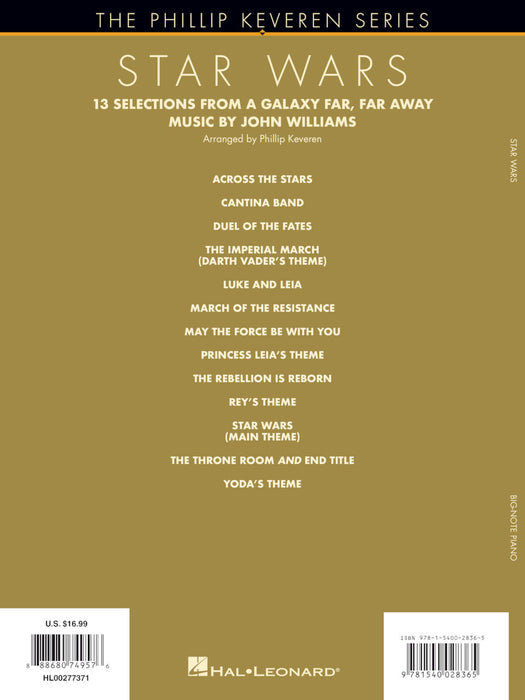 Star Wars The Phillip Keveren Series Big-Note Piano 音符鋼琴 | 小雅音樂 Hsiaoya Music