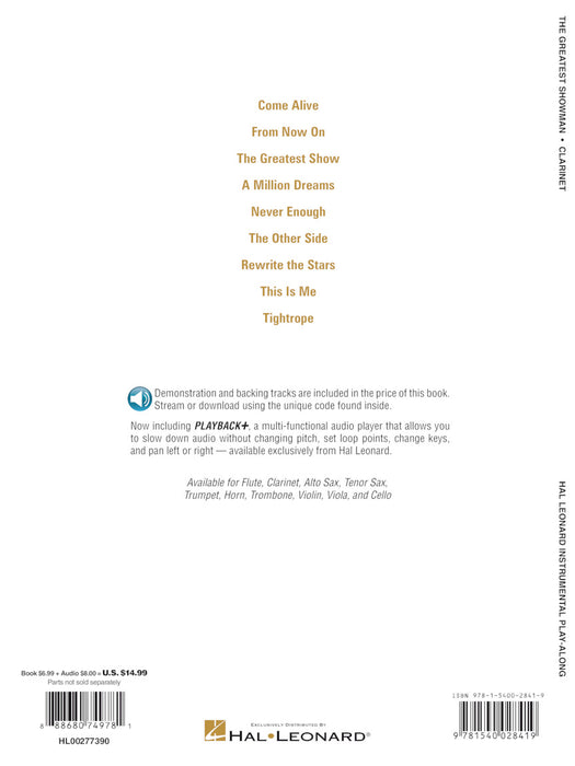 The Greatest Showman Instrumental Play-Along Series for Clarinet 豎笛 | 小雅音樂 Hsiaoya Music