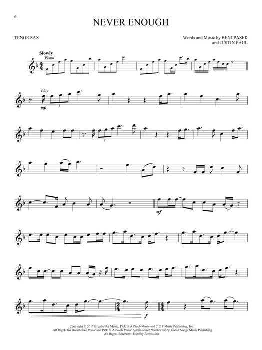 The Greatest Showman Instrumental Play-Along Series for Tenor Sax | 小雅音樂 Hsiaoya Music