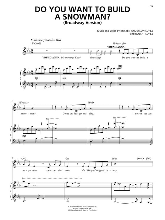 Disney's Frozen - The Broadway Musical Vocal Selections 百老匯 | 小雅音樂 Hsiaoya Music