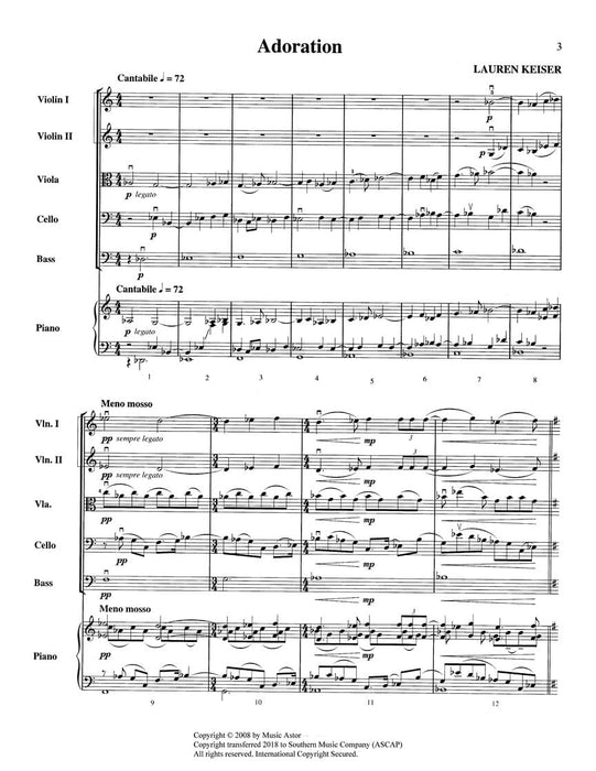 Adoration Score and Parts 弦樂團 | 小雅音樂 Hsiaoya Music