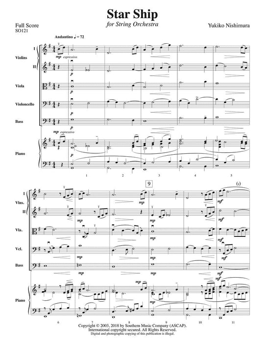 Star Ship for String Orchestra Score and Parts 弦樂團 | 小雅音樂 Hsiaoya Music