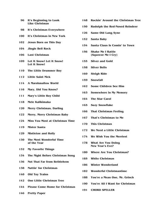 The Easy Christmas Songs Fake Book 100 Songs in the Key of C 費克 | 小雅音樂 Hsiaoya Music