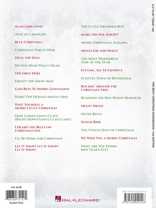 The Best Christmas Songbook - 3rd Edition E-Z Play Today Volume 164 | 小雅音樂 Hsiaoya Music