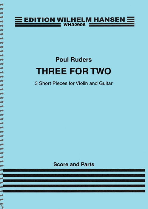 Three for Two 3 Short Pieces for Violin and Guitar Score and Parts 小提琴 吉他 小品 混和二重奏 | 小雅音樂 Hsiaoya Music