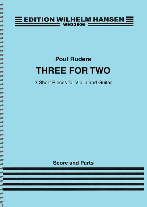 Three for Two 3 Short Pieces for Violin and Guitar Score and Parts 小提琴 吉他 小品 混和二重奏 | 小雅音樂 Hsiaoya Music