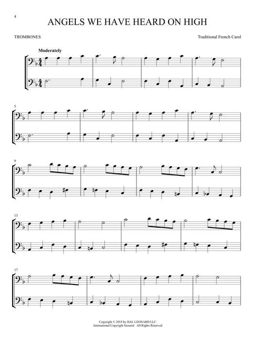 Christmas Carols for Two Trombone Duets Easy Instrumental Duets 耶誕頌歌 長號 二重奏 | 小雅音樂 Hsiaoya Music