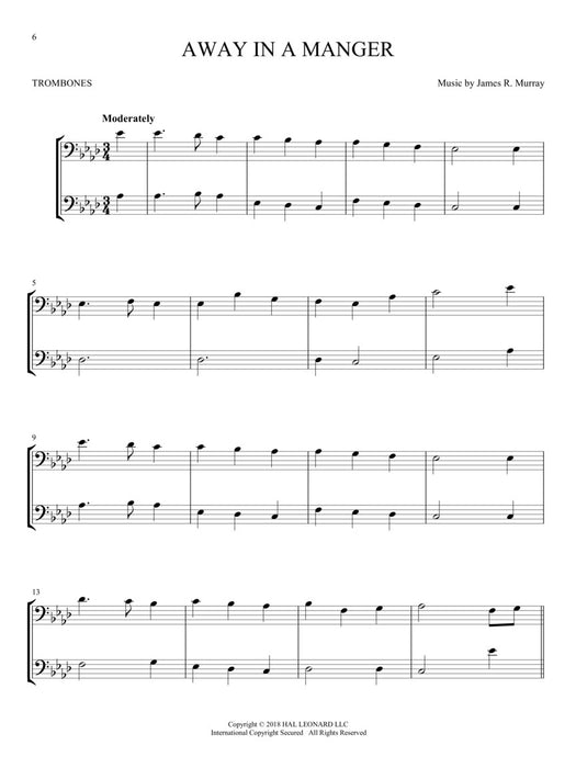 Christmas Carols for Two Trombone Duets Easy Instrumental Duets 耶誕頌歌 長號 二重奏 | 小雅音樂 Hsiaoya Music