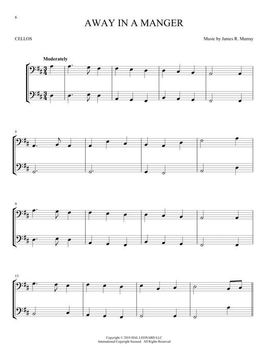 Christmas Carols for Two Cellos Easy Instrumental Duets 耶誕頌歌 大提琴 二重奏 | 小雅音樂 Hsiaoya Music