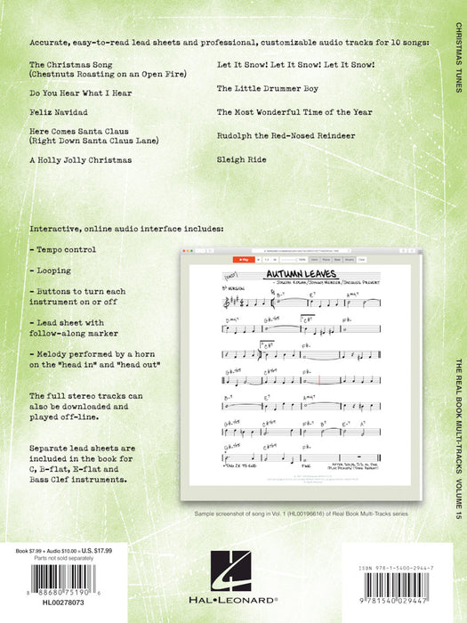 Christmas Tunes Play-Along Real Book Multi-Tracks Volume 15 | 小雅音樂 Hsiaoya Music