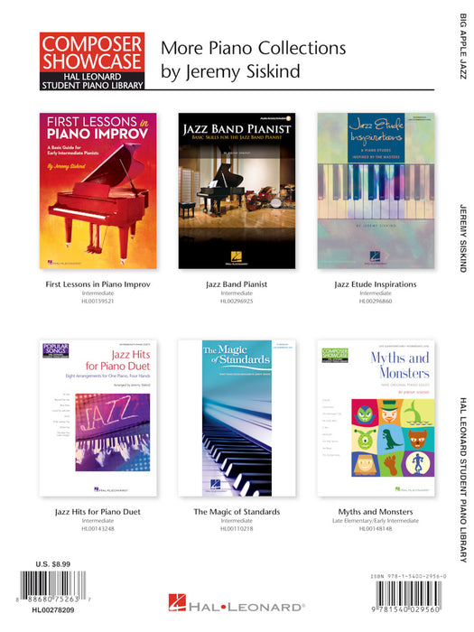 Big Apple Jazz Composer Showcase Hal Leonard Student Piano Library Intermediate Level 作曲家 鋼琴 | 小雅音樂 Hsiaoya Music