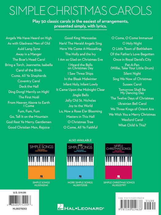 Simple Christmas Carols The Easiest Easy Piano Songs 耶誕頌歌 鋼琴 | 小雅音樂 Hsiaoya Music