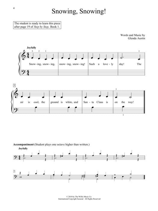Step by Step Christmas Songbook - Book 1 Early Elementary Level | 小雅音樂 Hsiaoya Music