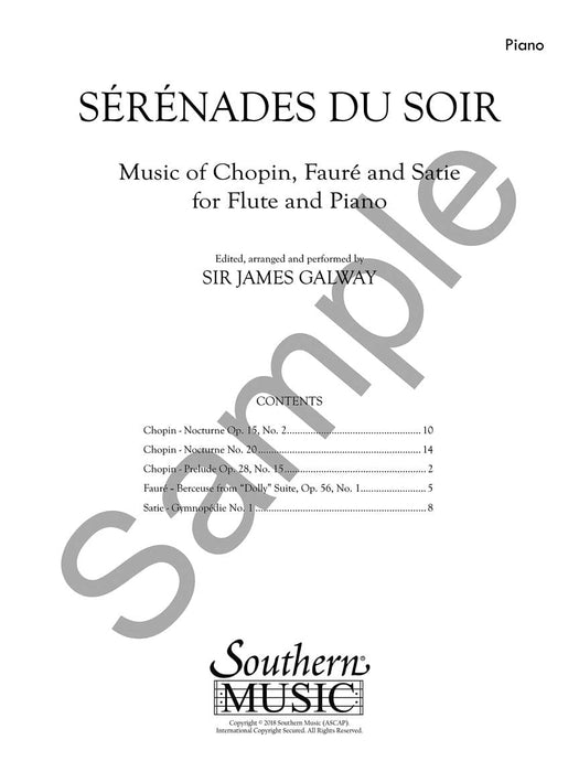 Serenades du Soir Music of Chopin, Satie and Faure for Flute and Piano 薩悌 小夜曲 長笛(含鋼琴伴奏) | 小雅音樂 Hsiaoya Music