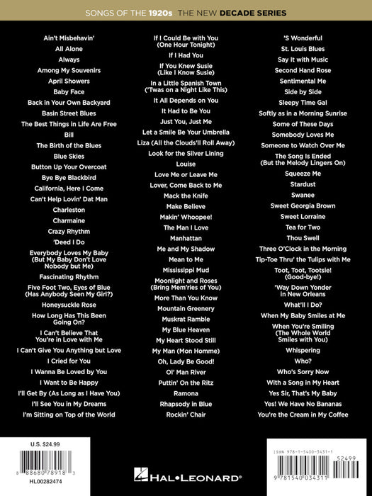 Songs of the 1920s The New Decade Series | 小雅音樂 Hsiaoya Music