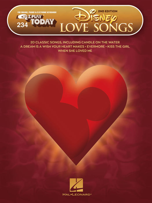 Disney Love Songs - 2nd Edition E-Z Play Today Volume 234 | 小雅音樂 Hsiaoya Music