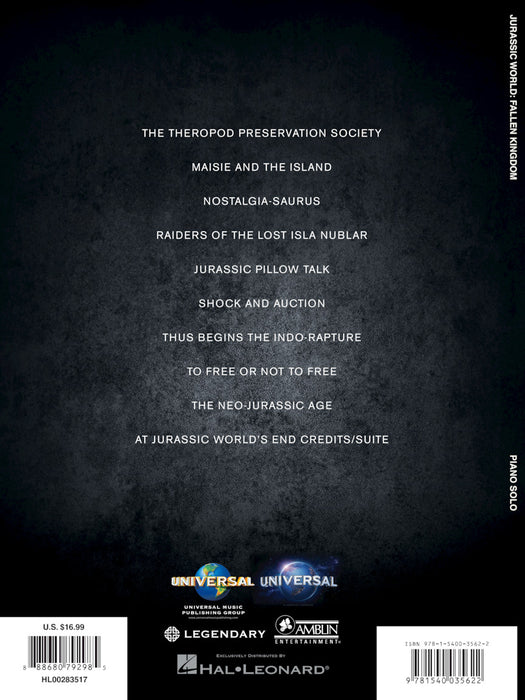 Jurassic World: Fallen Kingdom Music from the Motion Picture Soundtrack | 小雅音樂 Hsiaoya Music