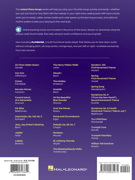 Classical Themes - Instant Piano Songs Simple Sheet Music + Audio Play-Along 古典 鋼琴 | 小雅音樂 Hsiaoya Music