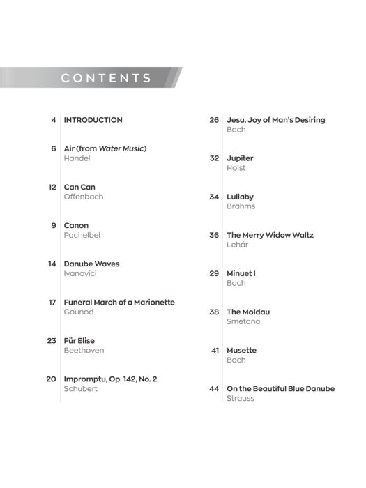 Classical Themes - Instant Piano Songs Simple Sheet Music + Audio Play-Along 古典 鋼琴 | 小雅音樂 Hsiaoya Music