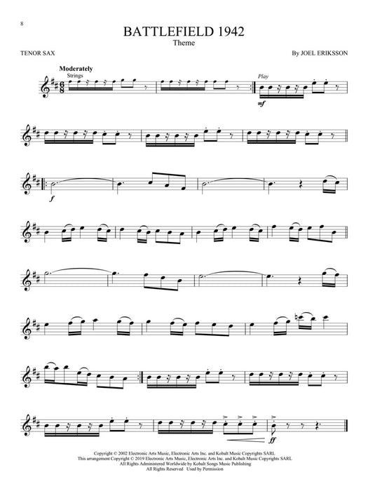 Video Game Music for Tenor Sax Instrumental Play-Along® Series | 小雅音樂 Hsiaoya Music