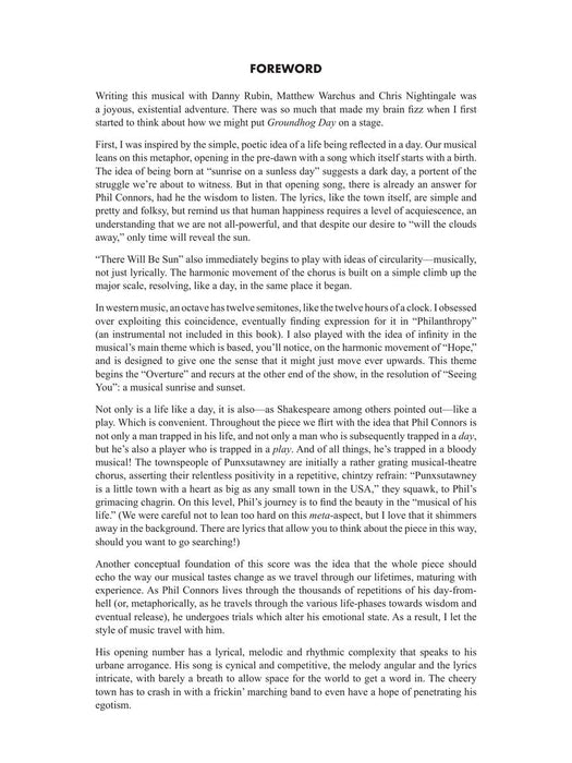 Groundhog Day The Musical Piano/Vocal Selections 鋼琴 | 小雅音樂 Hsiaoya Music