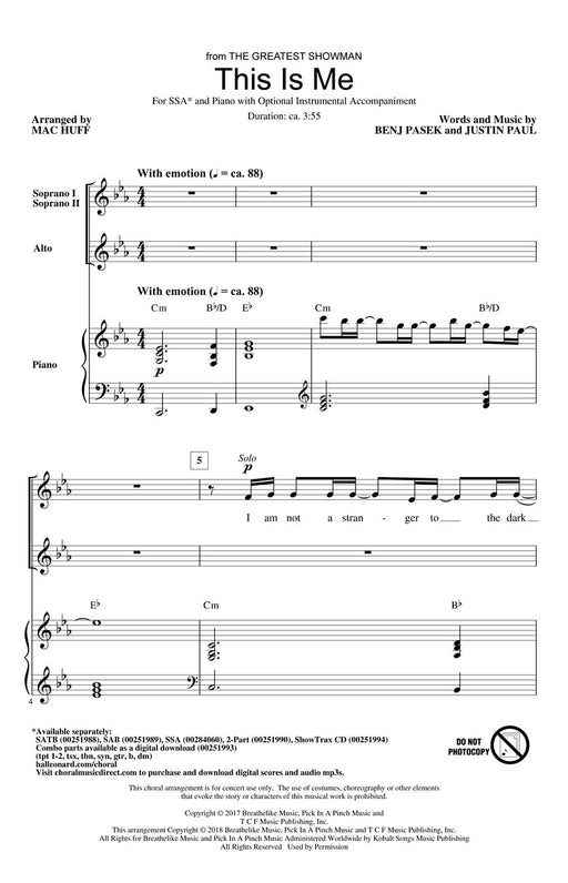 This Is Me from The Greatest Showman | 小雅音樂 Hsiaoya Music